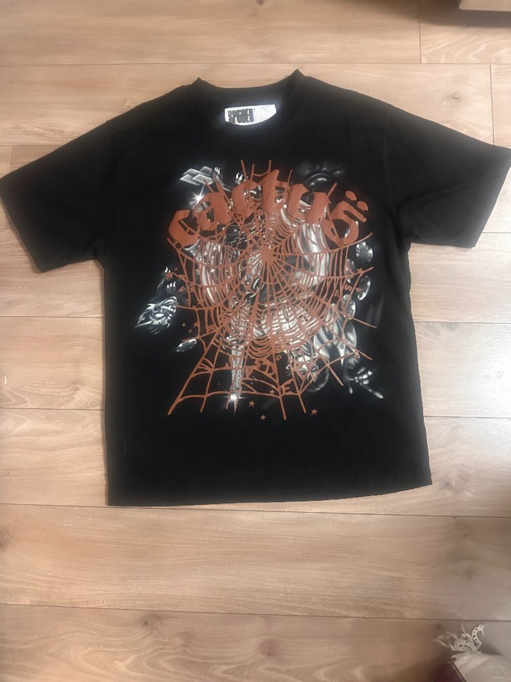 Sp5der x Travis Scott Cactus Jack Airbrush T-shirt